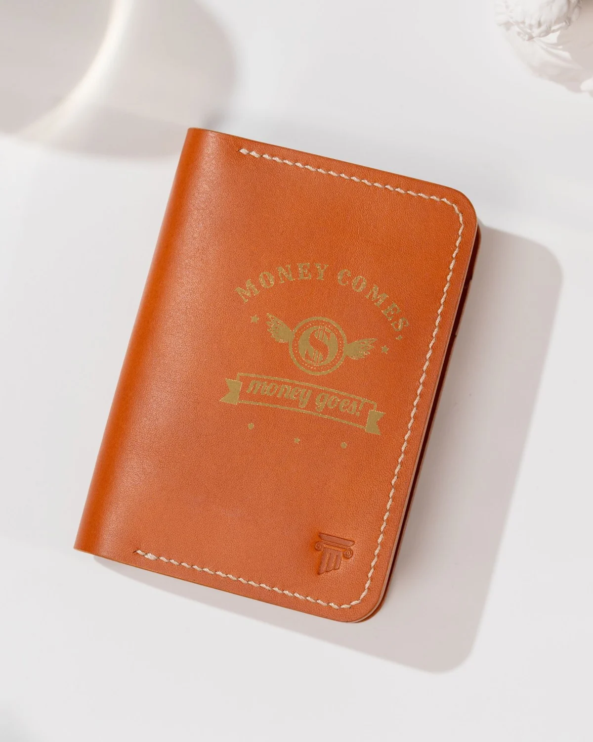 Men's Wallet with the "Money comes, money goes!" design