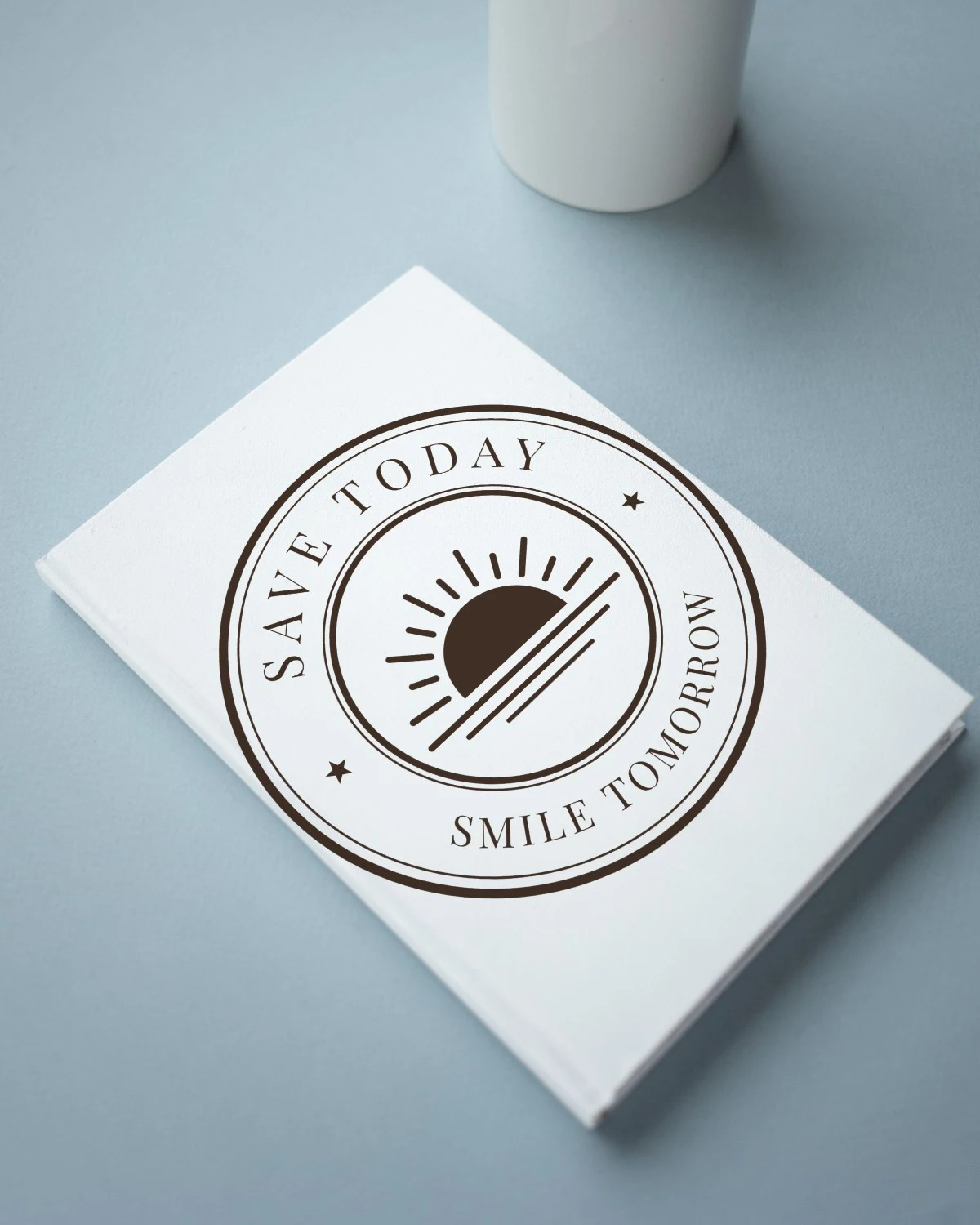 Men's Wallet with the "Save today, smile tomorrow." design
