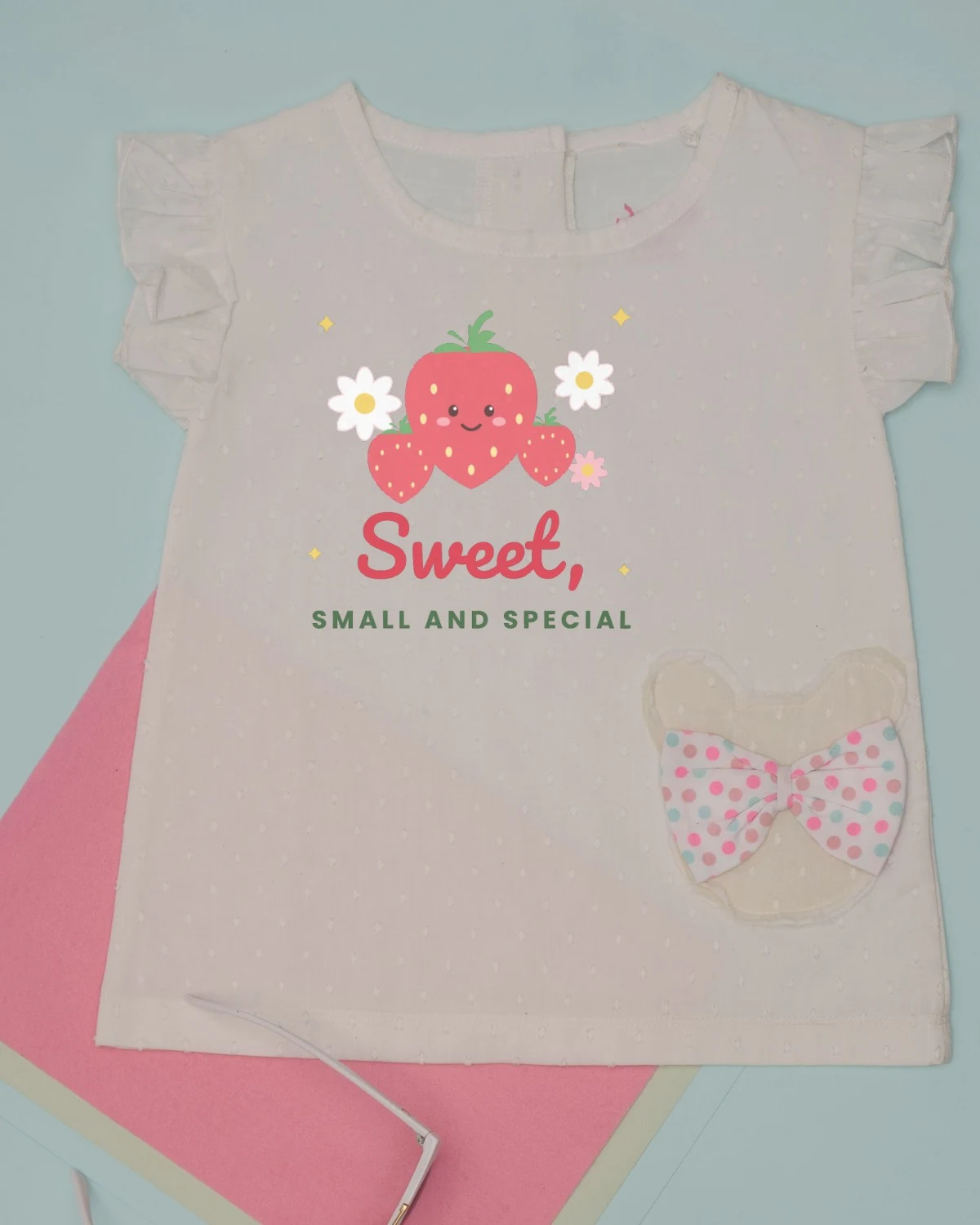 Baby Dress with the "Sweet, small and special." design