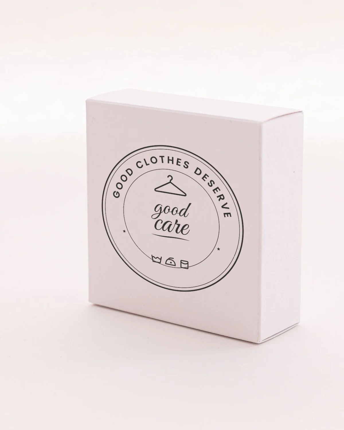 Laundry Basket with the "Good clothes deserve good care." design
