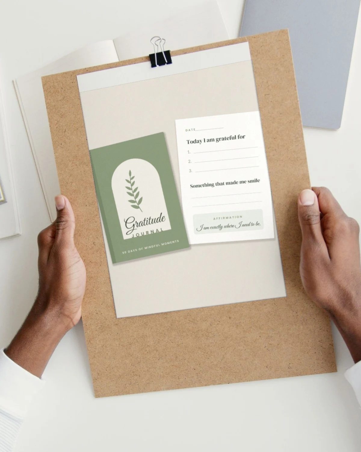 Gratitude Journal Printable printed on paper